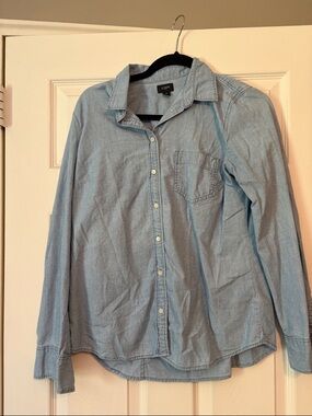 J. Crew Light Blue Casual Button-Down Shirt